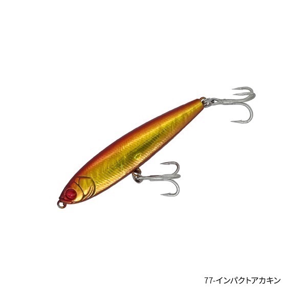 Great Distance 77【ソルトルアー/シンキングペンシル/77mm・20g/シーバス・ヒラメ・青物】(77-インパクトアカキン)